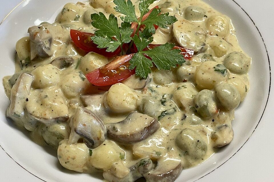 Gnocchi Champignon Pfanne