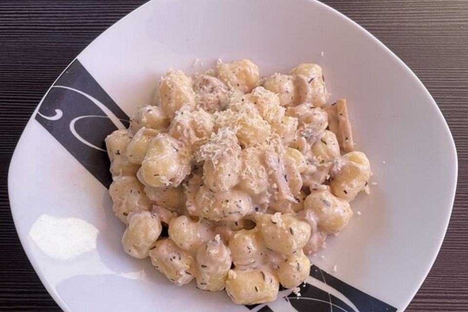 Gnocchi Champignon Pfanne