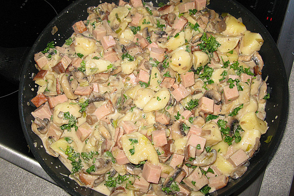 Gnocchi Champignon Pfanne