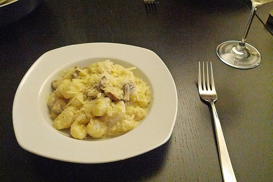 Gnocchi Champignon Pfanne