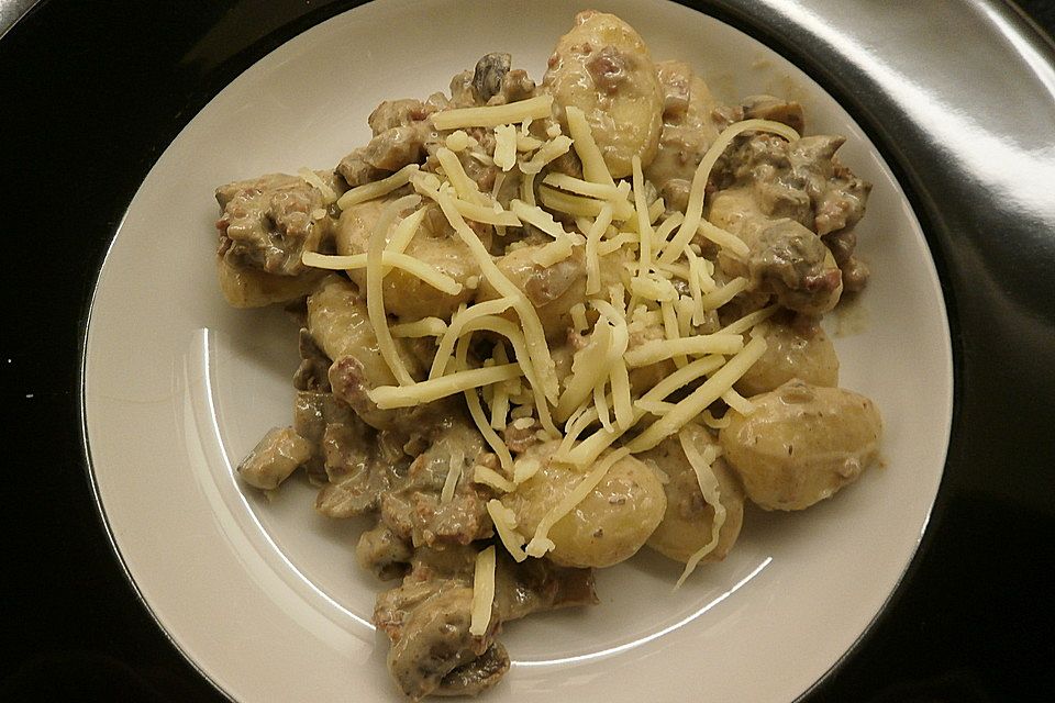 Gnocchi Champignon Pfanne