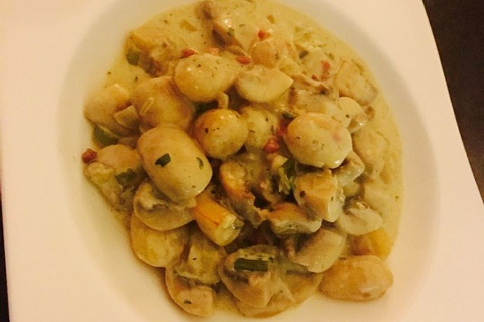 Gnocchi Champignon Pfanne