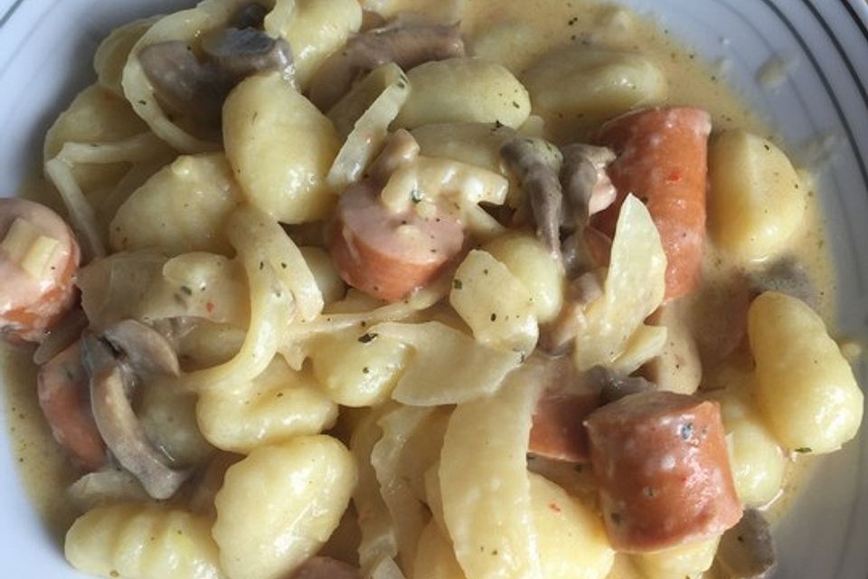 Gnocchi Champignon Pfanne