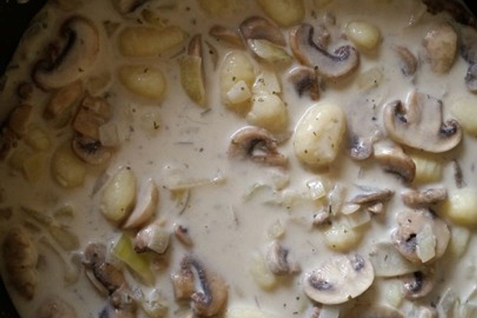 Gnocchi Champignon Pfanne