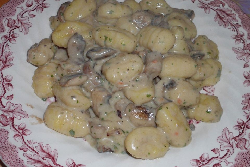 Gnocchi Champignon Pfanne