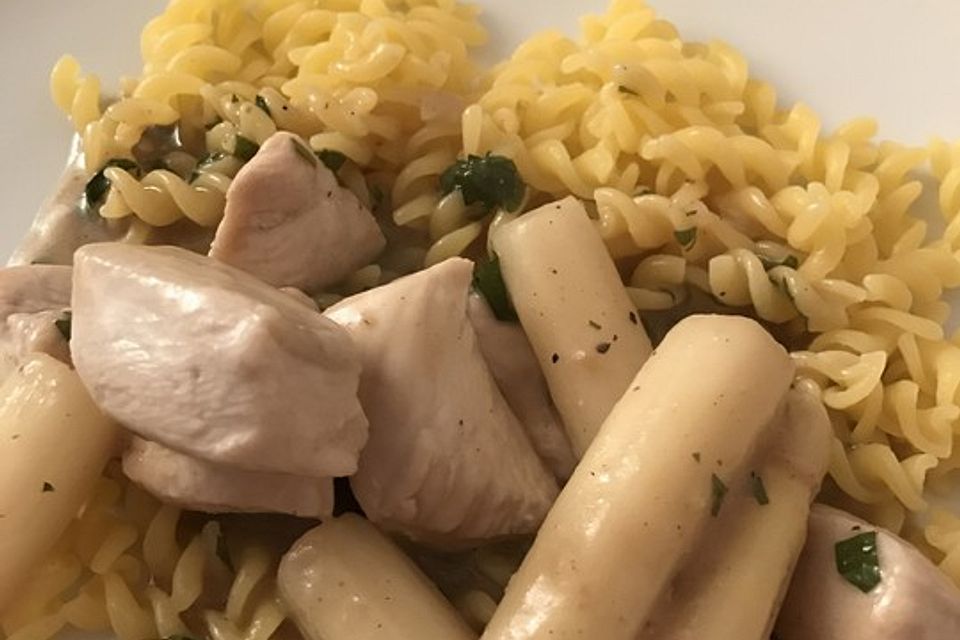 Hähnchen - Spargel - Pfanne