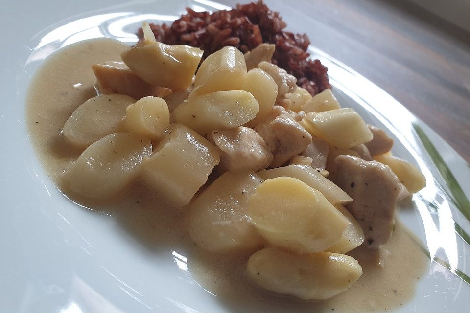 Hähnchen - Spargel - Pfanne