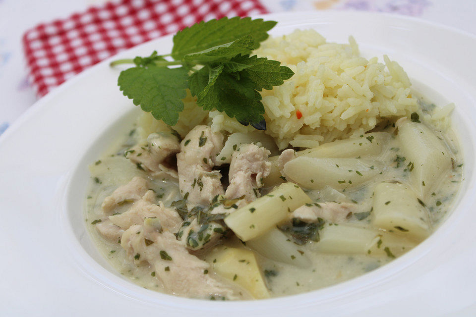 Hähnchen - Spargel - Pfanne