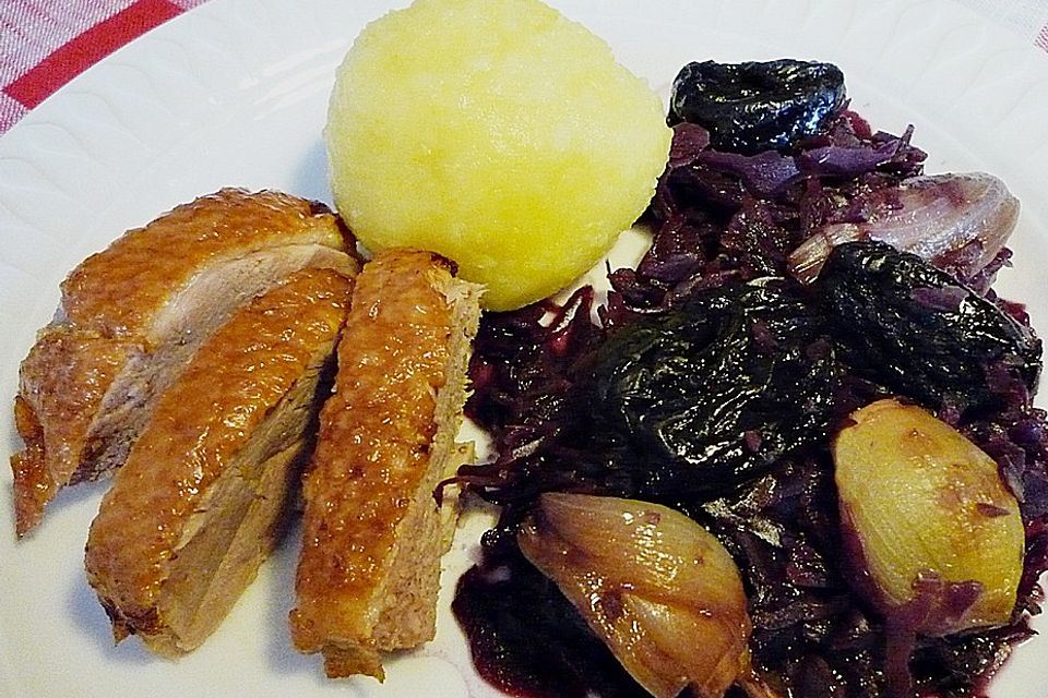 Schalotten - Rotkohl mit Backpflaumen