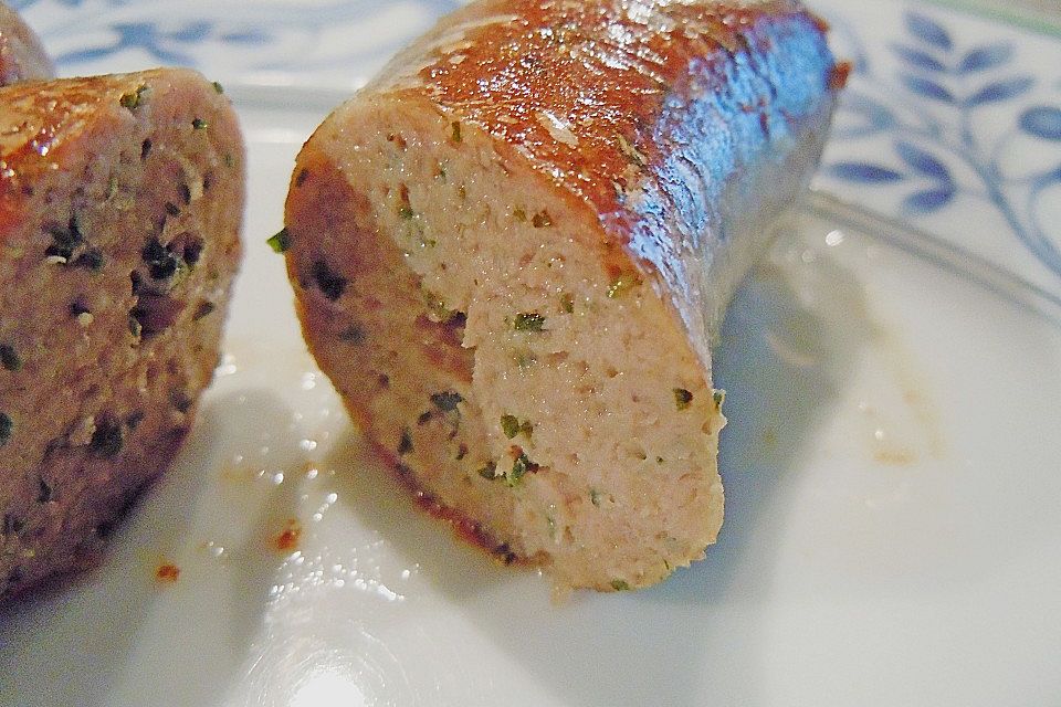 Lammbratwurst mit Petersilie