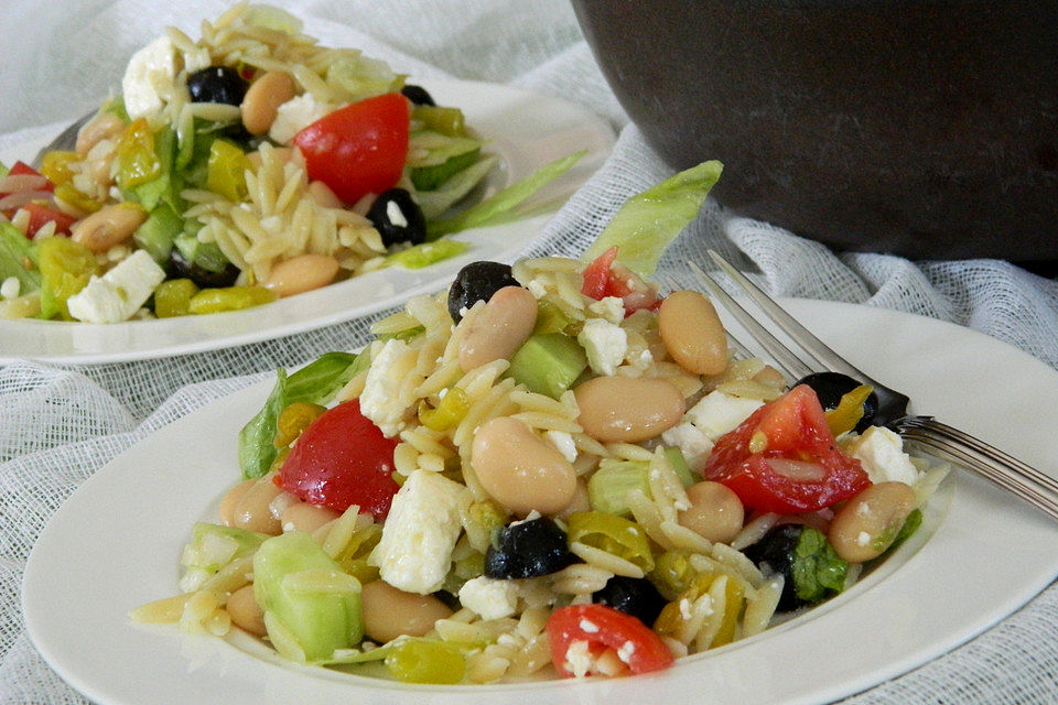 Griechischer Kritharaki - Salat