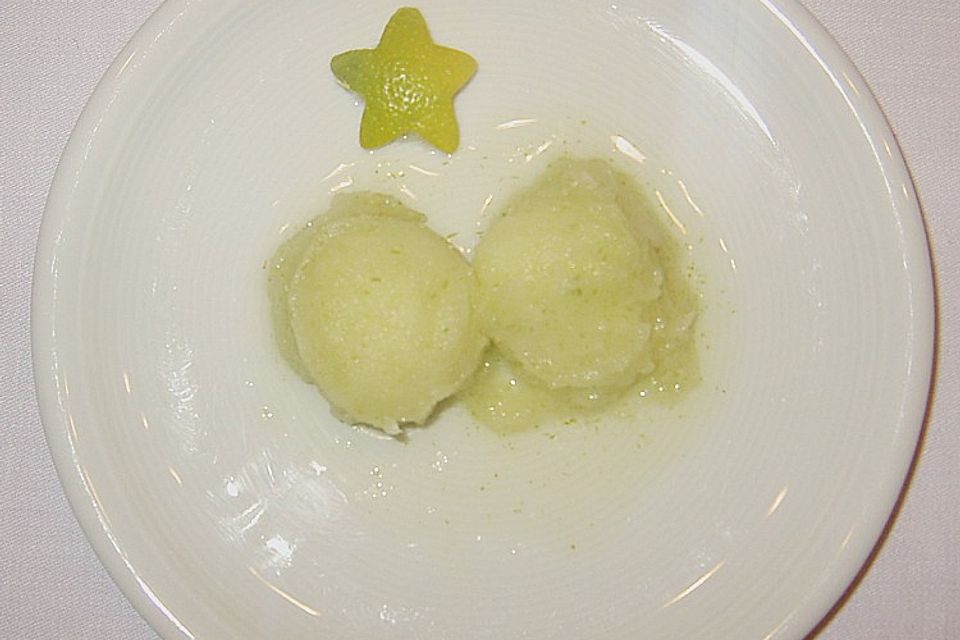 Zitronensorbet