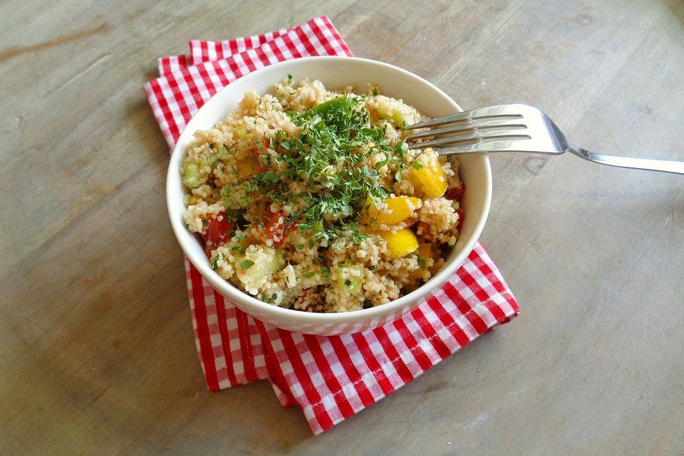 Bunter Couscous - Salat