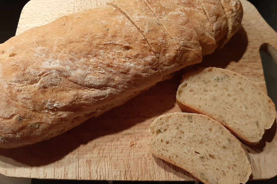 Finnisches Kräuterbaguette