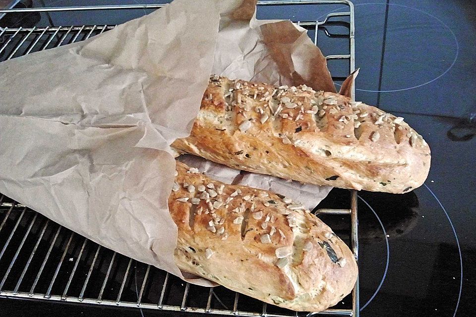 Finnisches Kräuterbaguette