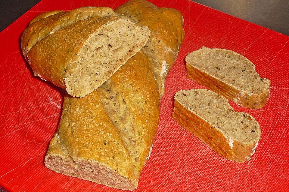 Finnisches Kräuterbaguette