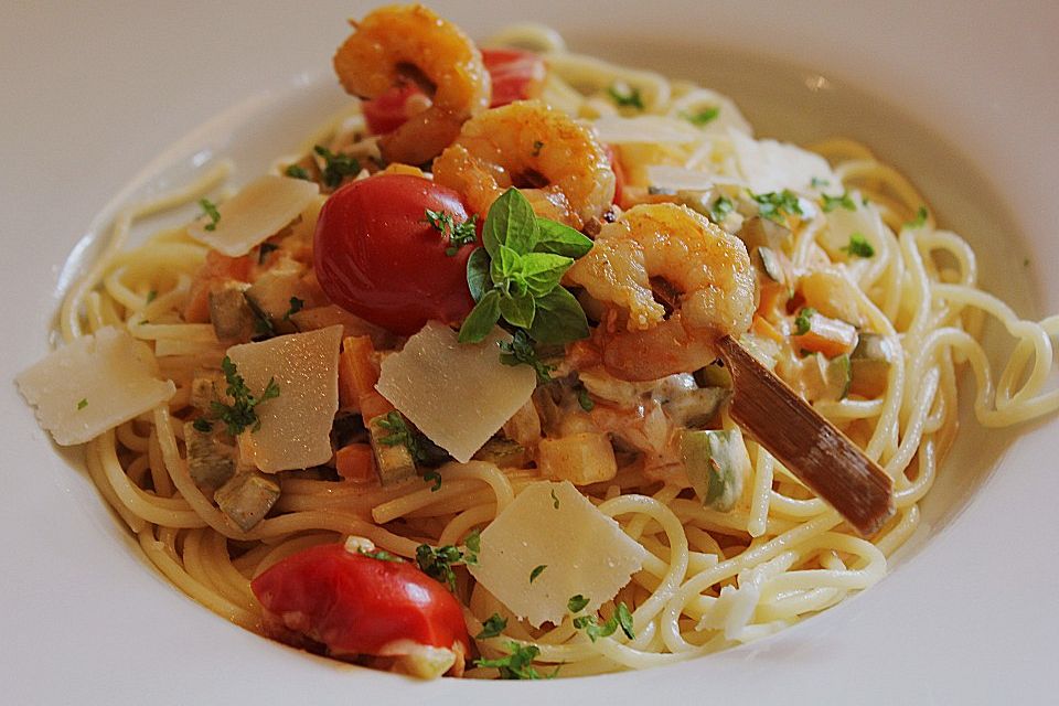 Spaghetti mit Brunch