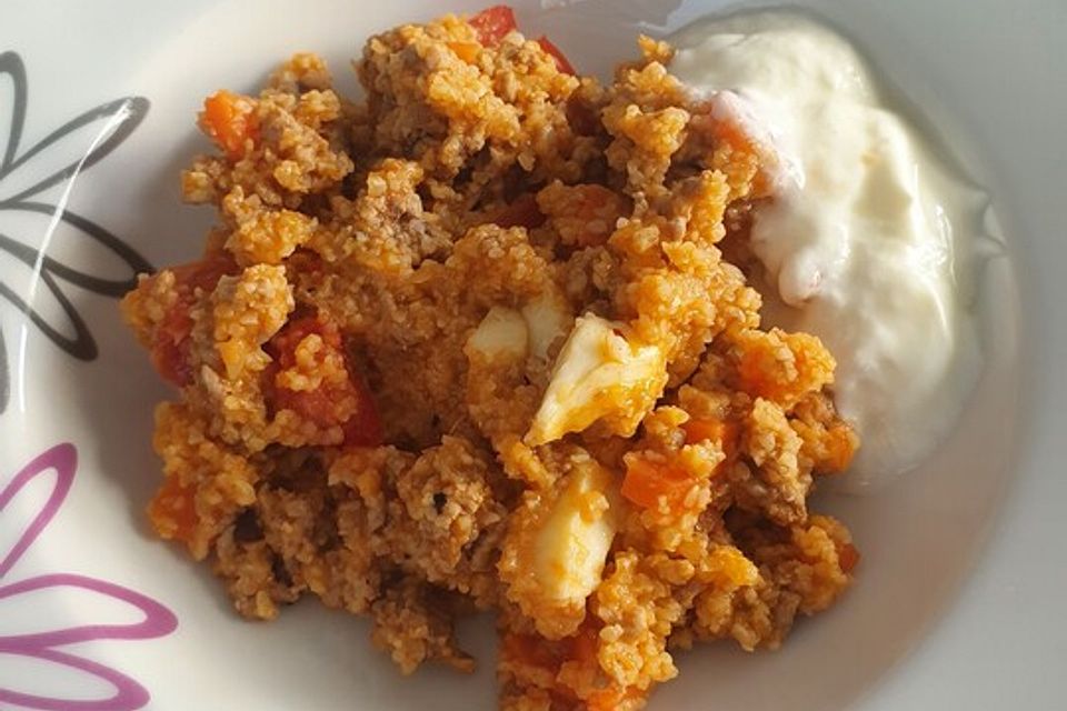 Bulgur mit Hackfleisch