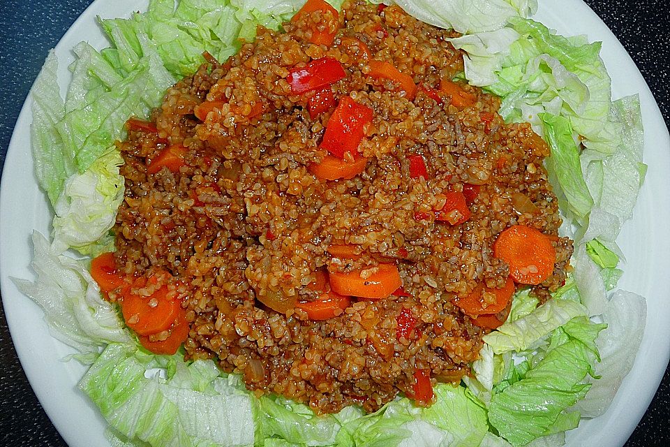 Bulgur mit Hackfleisch