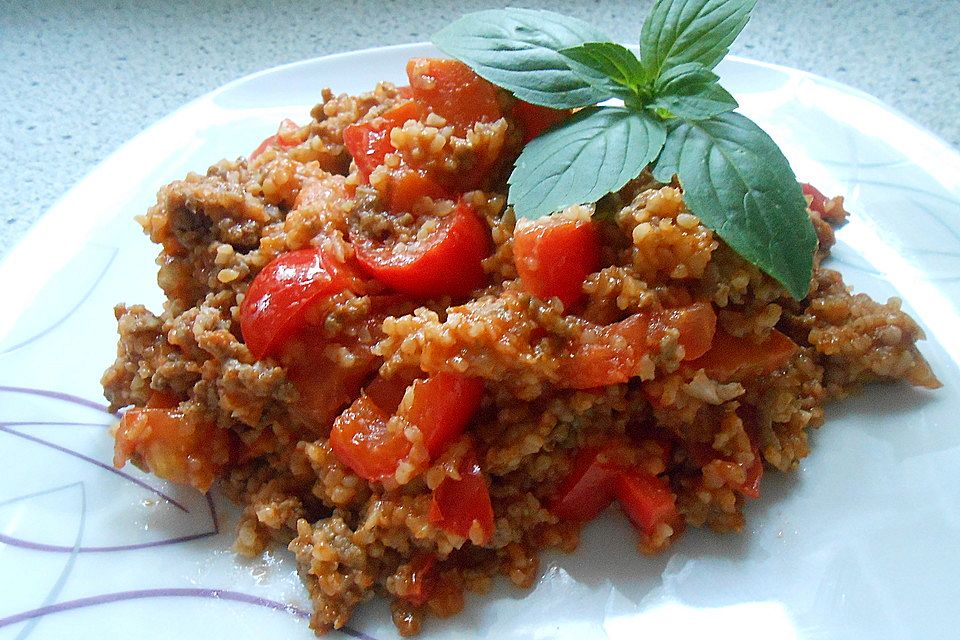 Bulgur mit Hackfleisch