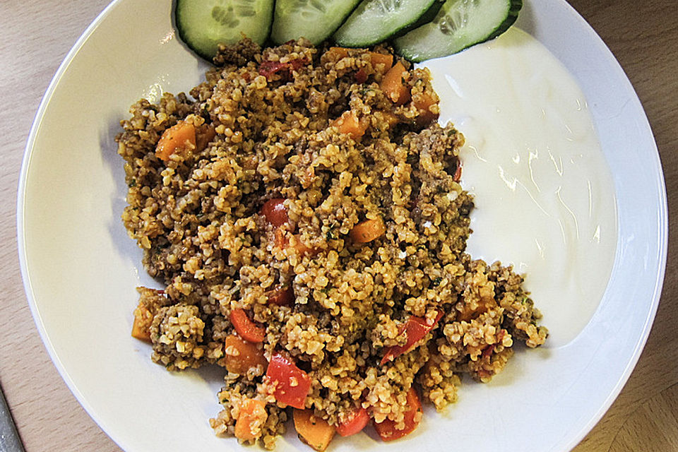 Bulgur mit Hackfleisch