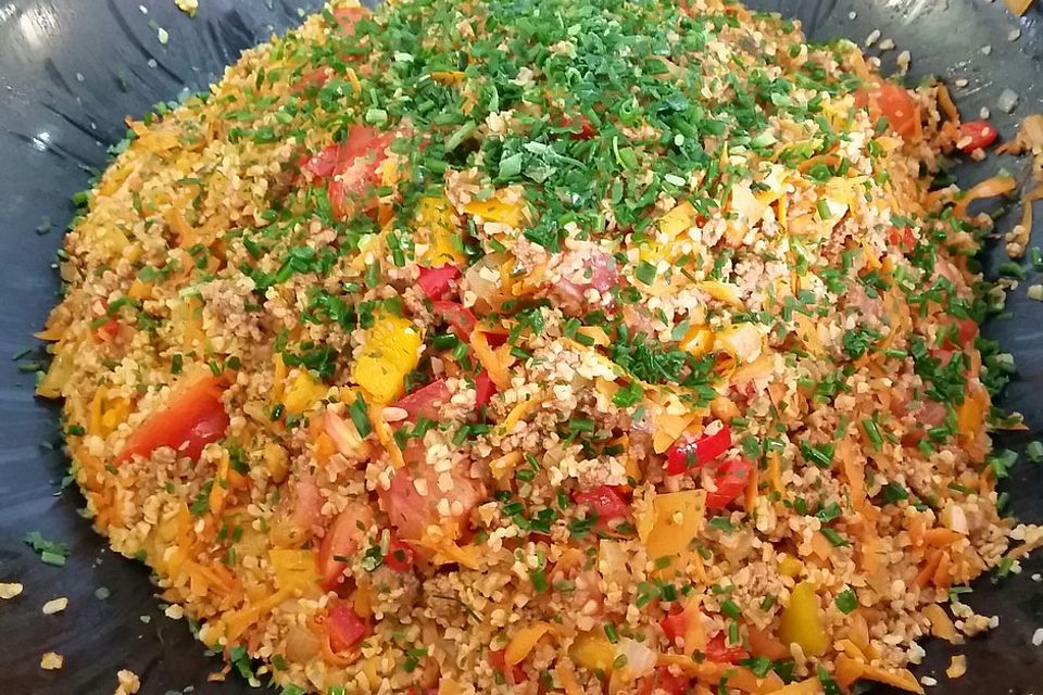 Bulgur mit Hackfleisch