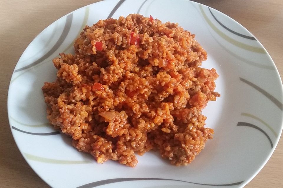 Bulgur mit Hackfleisch