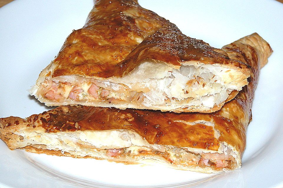 Calzone mit Blätterteig