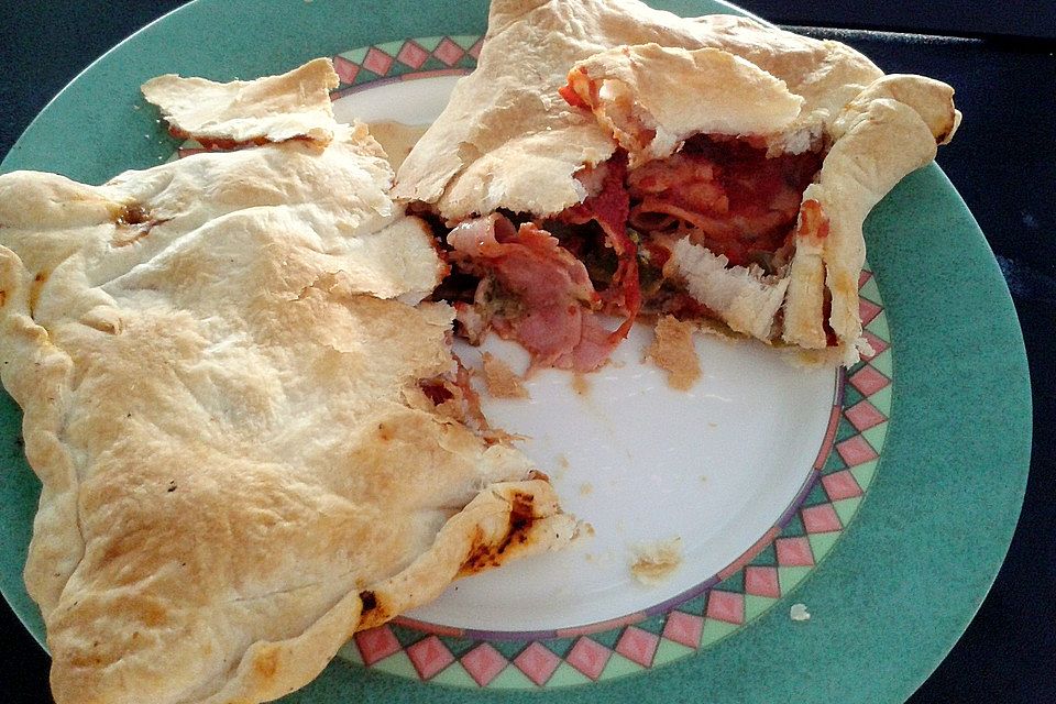 Calzone mit Blätterteig