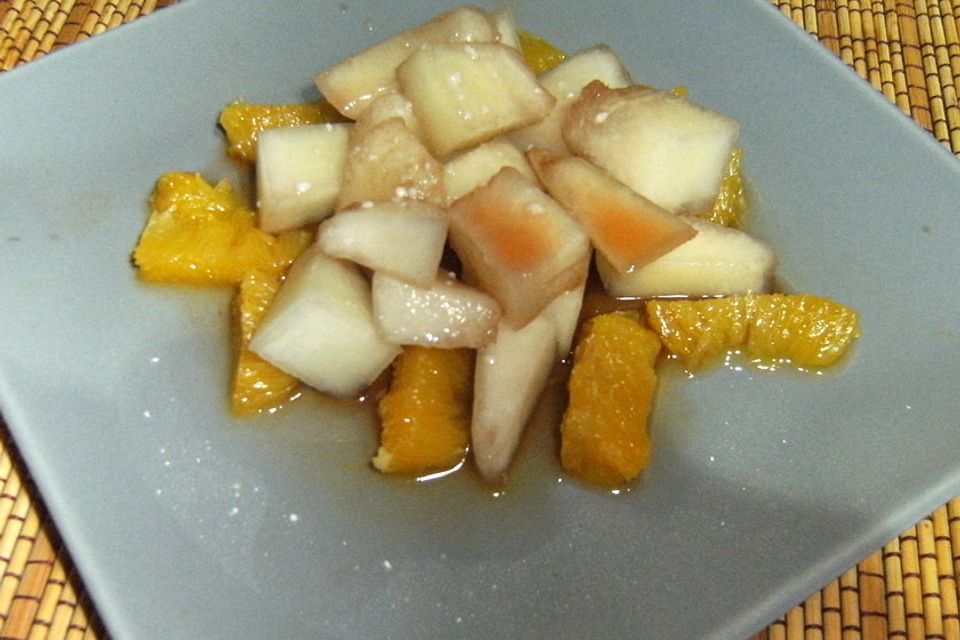 Melonen - Orangen -  Salat