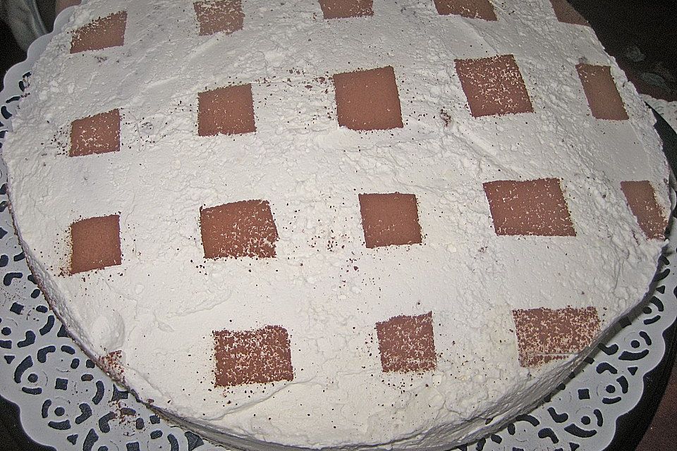 Schachbrettorte