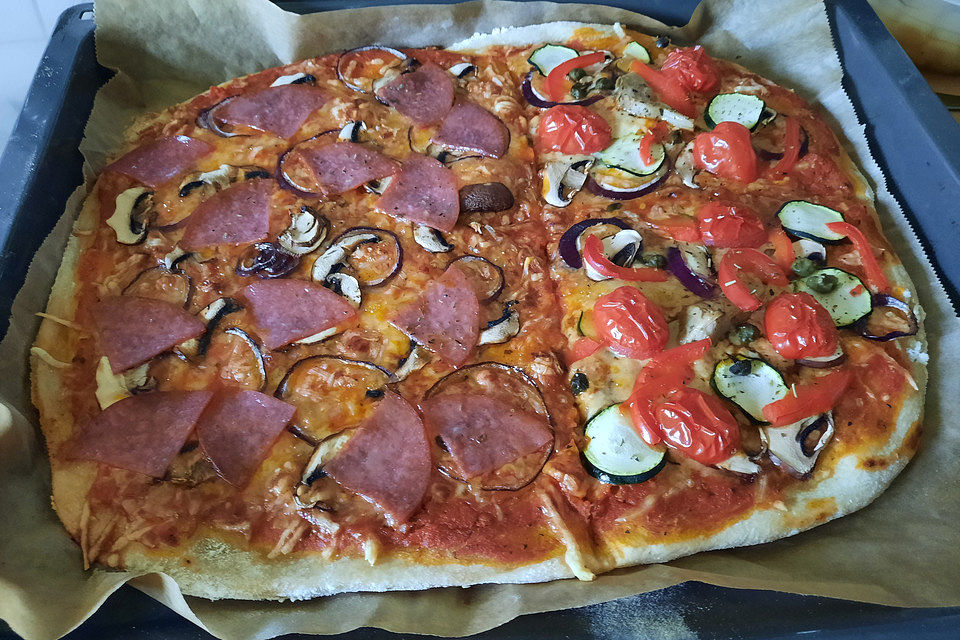 Pizzateig mit Gelinggarantie