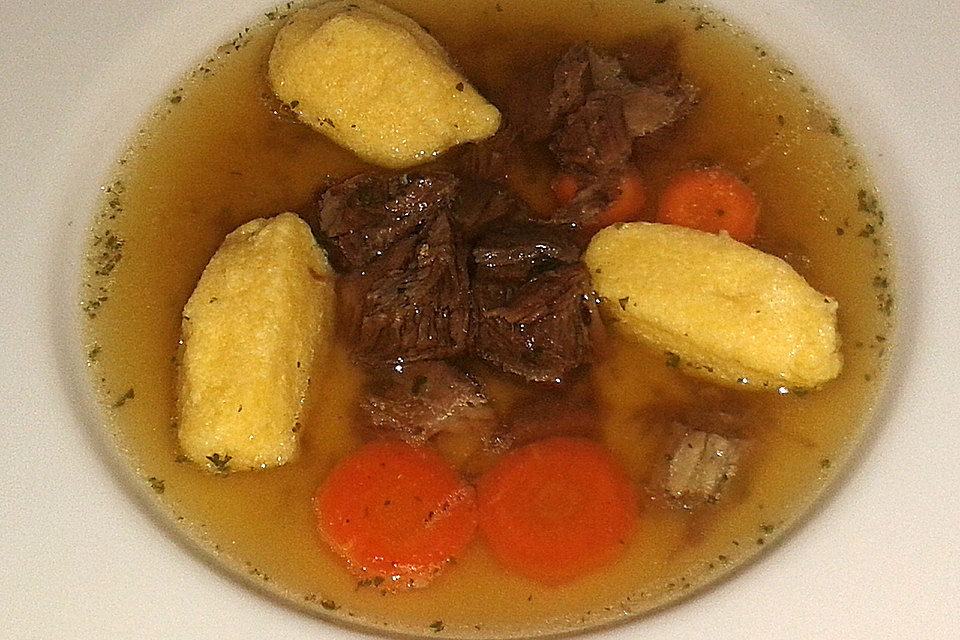 Rindfleischsuppe