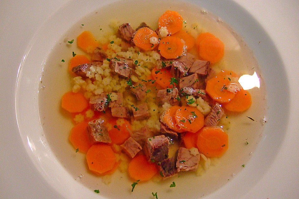 Rindfleischsuppe