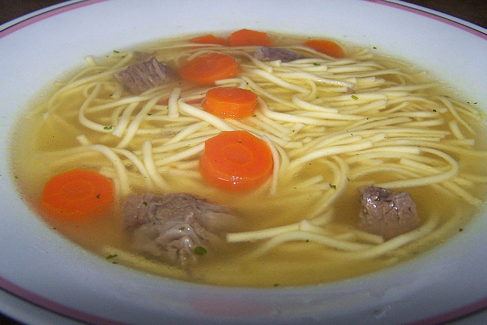 Rindfleischsuppe