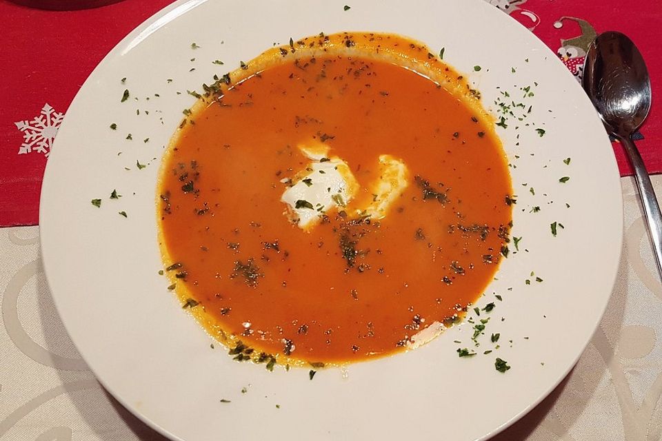 Altdeutsche Tomatensuppe mit Reis