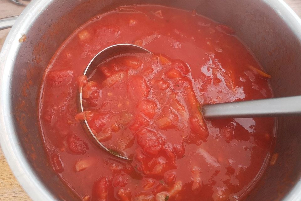 Altdeutsche Tomatensuppe mit Reis