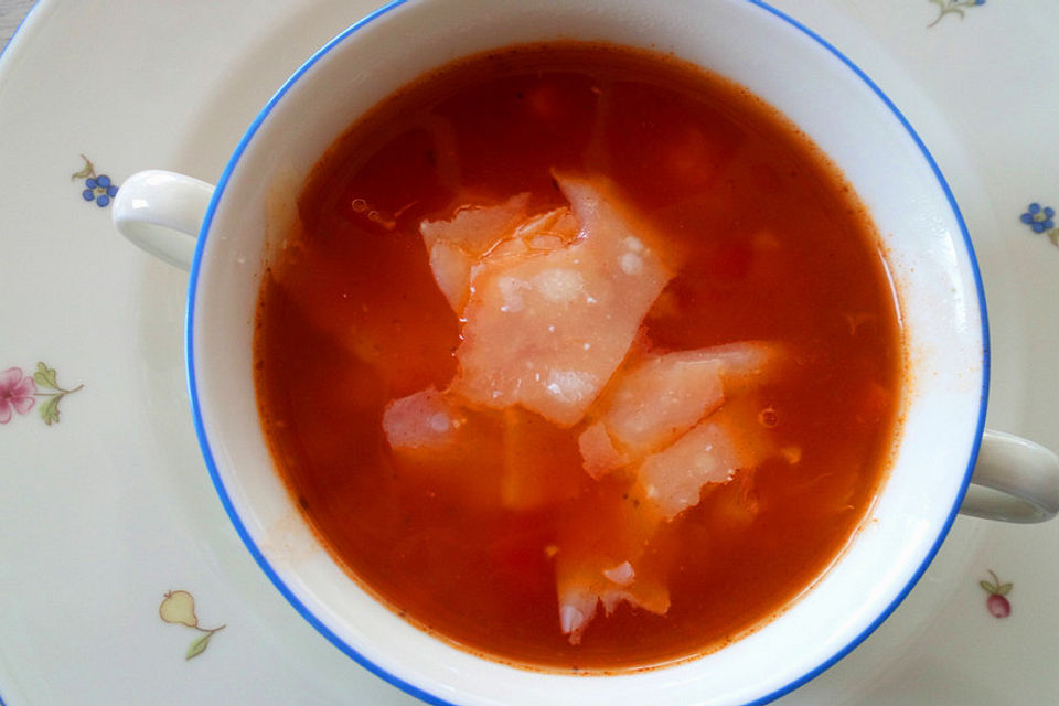 Altdeutsche Tomatensuppe mit Reis