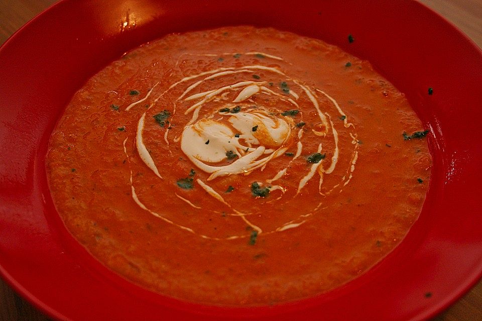 Altdeutsche Tomatensuppe mit Reis