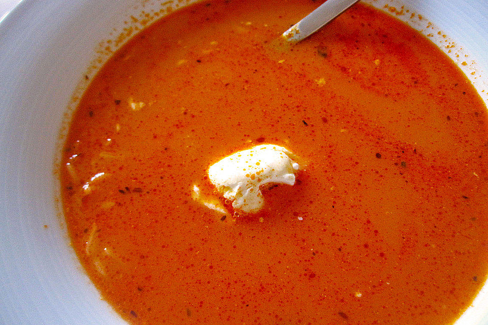 Altdeutsche Tomatensuppe mit Reis