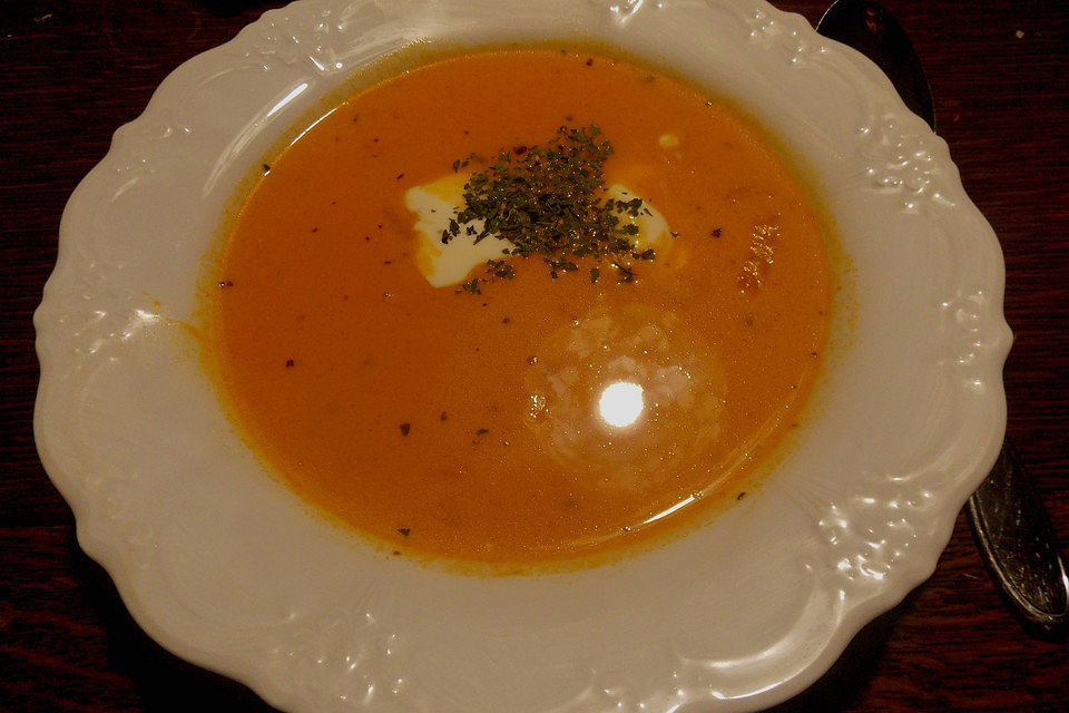 Altdeutsche Tomatensuppe mit Reis