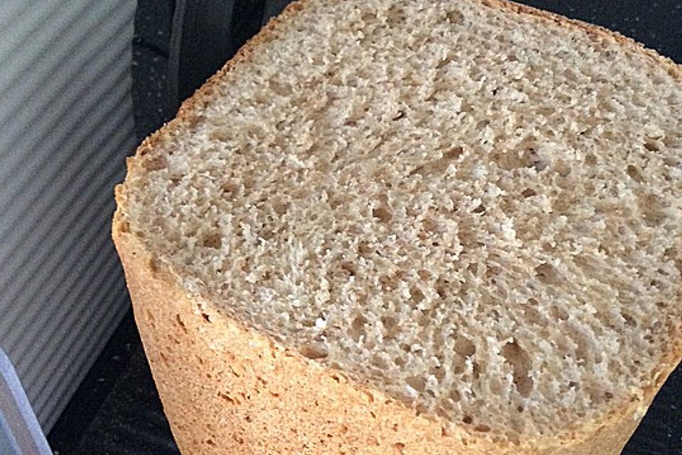 Weizenvollkornbrot aus dem Brotbackautomaten