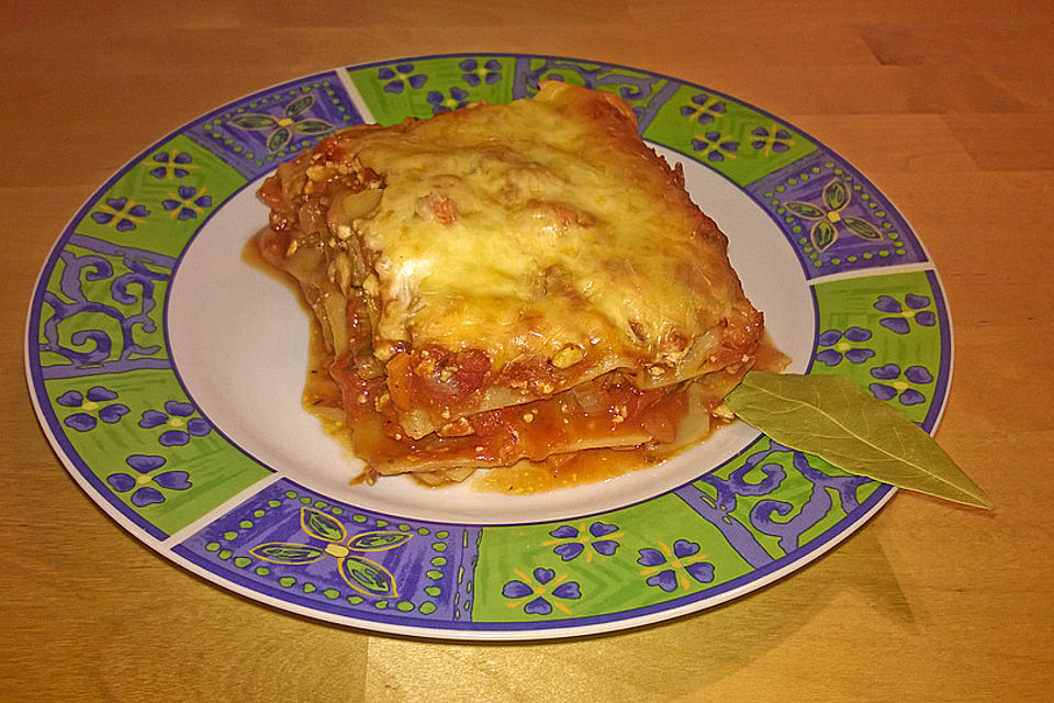 Vegetarische Lasagne mit Auberginen