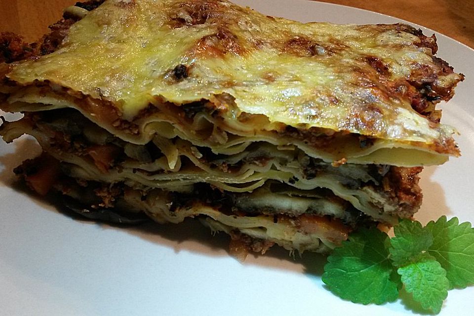 Vegetarische Lasagne mit Auberginen