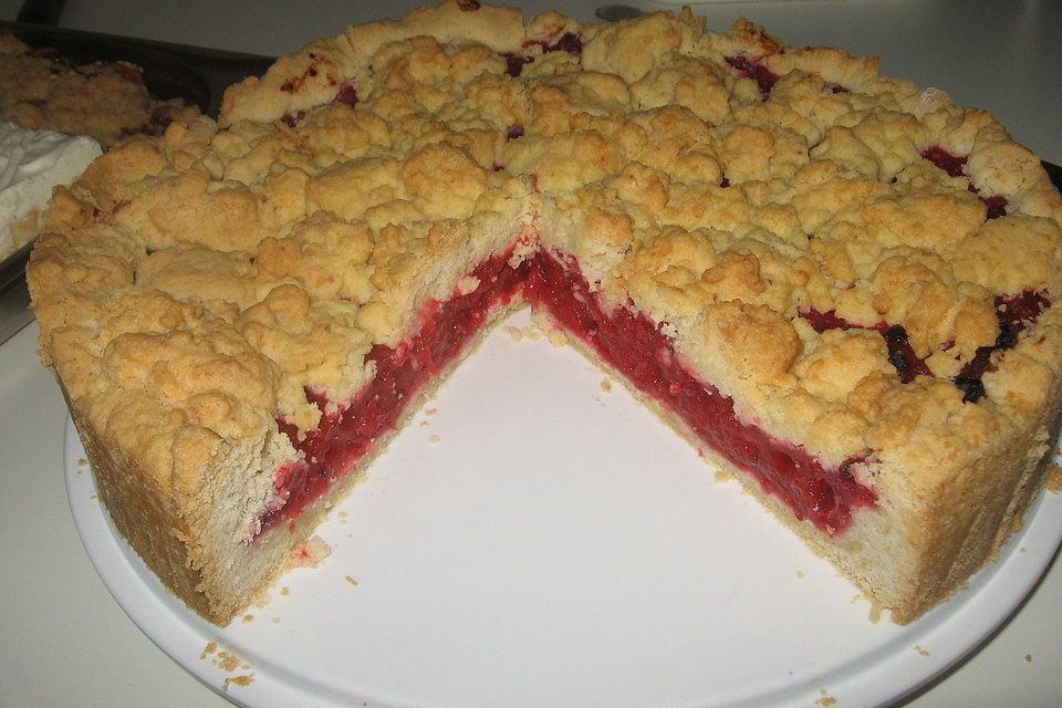 Feiner Johannisbeer - Streuselkuchen