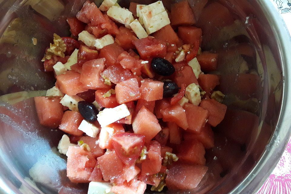 Wassermelonensalat