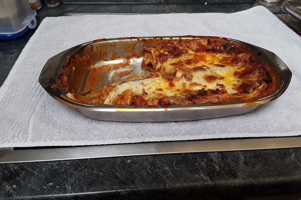 Einfache, schnelle Lasagne