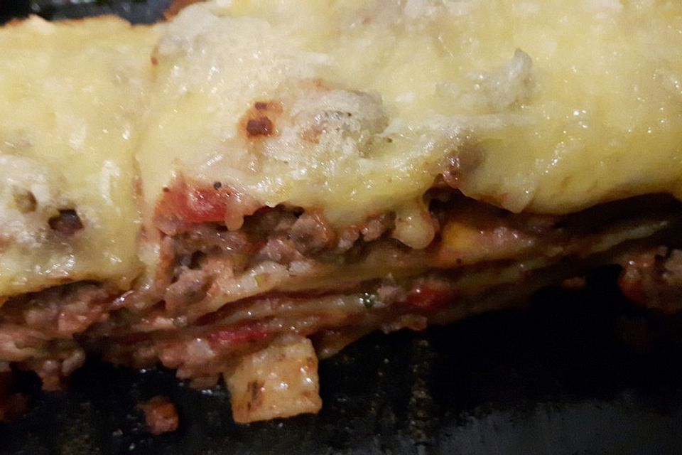 Einfache, schnelle Lasagne