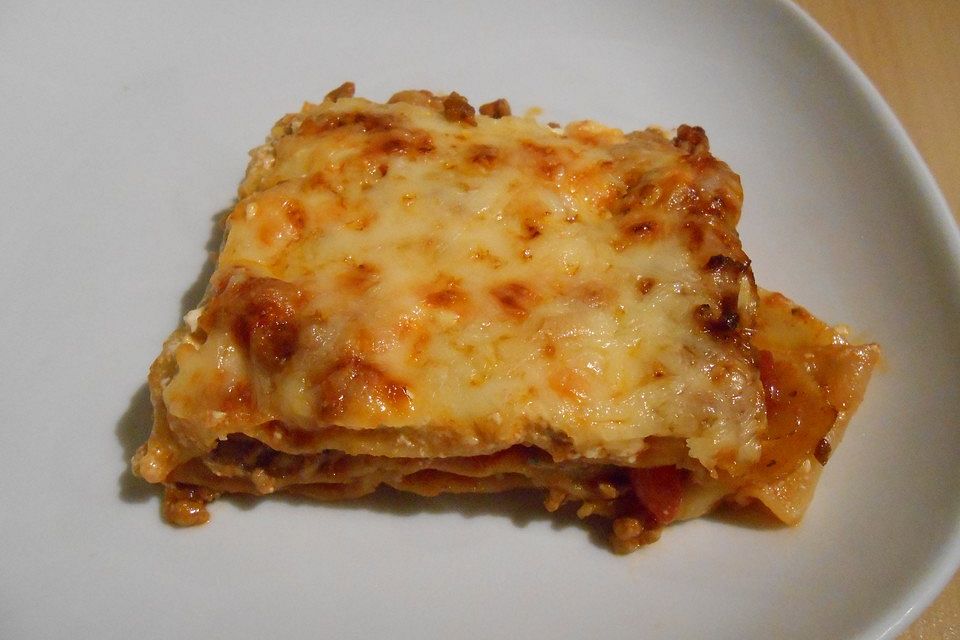 Einfache, schnelle Lasagne