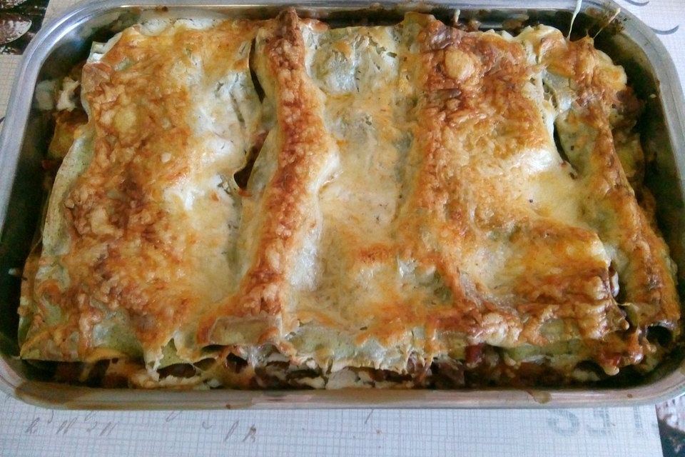 Einfache, schnelle Lasagne